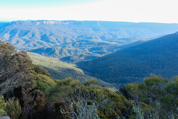 Three sisters rock, Blue mountains national park, Sydney, New South Wales, Australia 