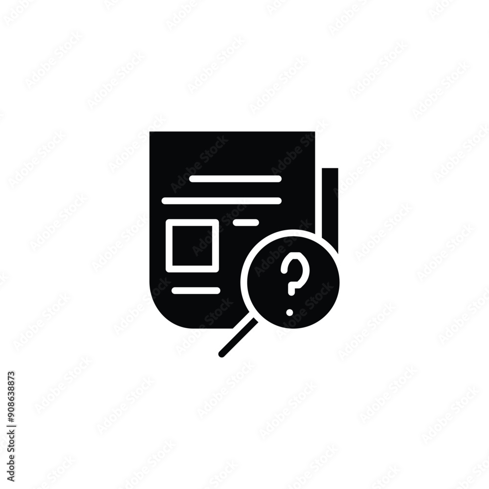 Poster news solid icon vector design good for web or mobile app