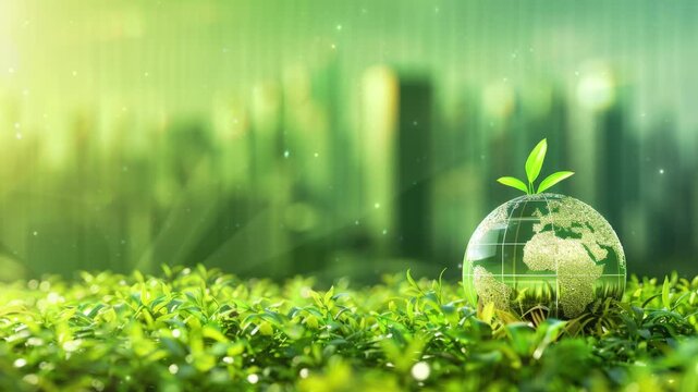 A corporate report highlighting ESG (Environmental, Social, Governance) metrics within the green energy sector, showcasing sustainable business practices in the renewable energy industry 