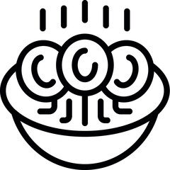 Steaming hot bowl of asian food with chopsticks is ready to be enjoyed