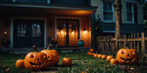 Obraz premium Festive Halloween decorations