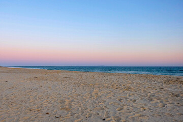 A beautiful sunny blue sky summer day at North Stradbroke island, Cleveland, Brisbane, Queensland, Australia