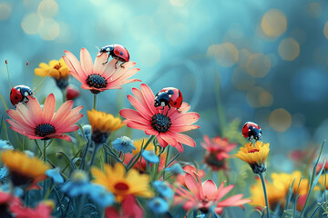 🌸🌼 Ladybug Fiesta! 🐞✨