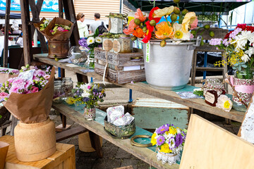 Eumundi markets, traditional weekend market, in Noosa Heads, Sunshine coast, Australia, Queensland 