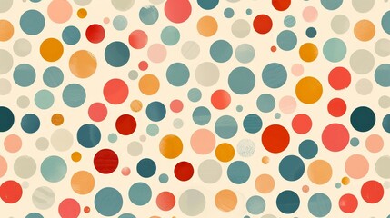 A seamless abstract dot pattern in soft colors 