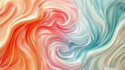 Abstract swirl pattern in soft colors 