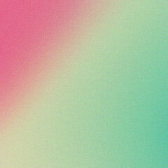 Fototapeta premium green and pink colour background design with noise texture effect for your design