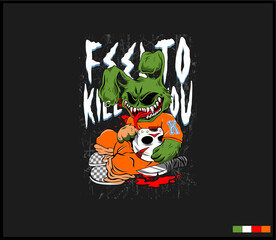 Illustration vector graphic of lettering, perfect for t-shirts design, clothing, hoodies, etc.