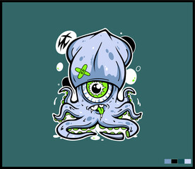 Illustration vector graphic of lettering, perfect for t-shirts design, clothing, hoodies, etc.