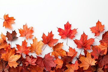 Autumn Sale Banner Template Featuring Maple Leaves for Seasonal Discounts