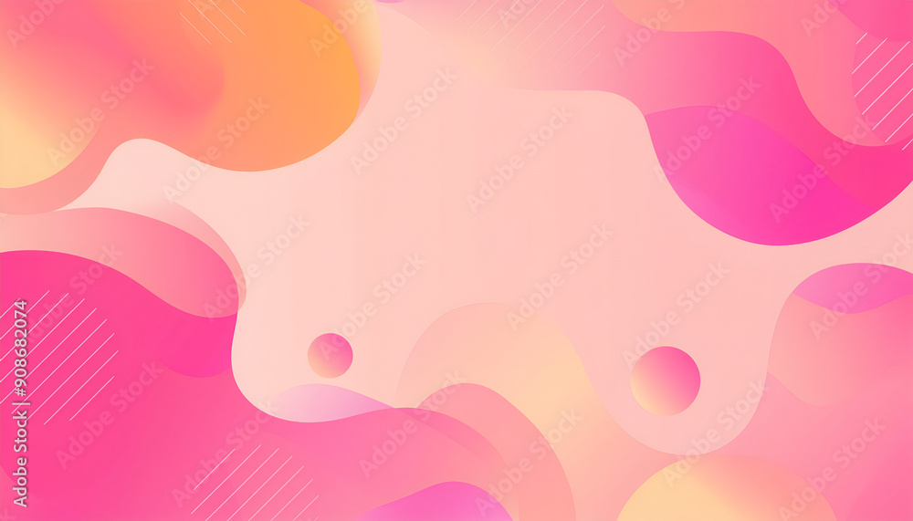 Aufkleber abstract colorful background with vibrant swirls and soft shapes creating a cheerful atmosphere