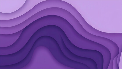 Colorful Layered Abstract Design Featuring Shades of Purple in Smooth Waves