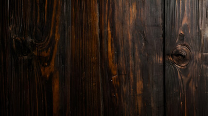 Obraz premium Dark Wooden board texture background, Structure of natural plank 