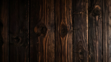 Fototapeta premium Dark Wooden board texture background, Structure of natural plank 
