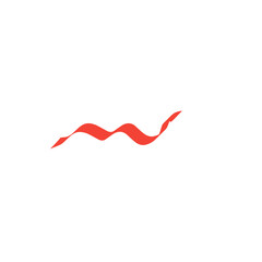 red ribbon vector element