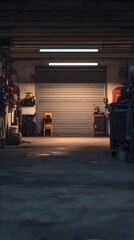 Fototapeta na wymiar blurred garage background