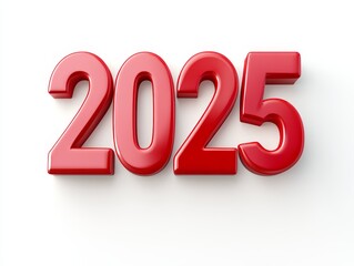 The number twenty-five is written in red