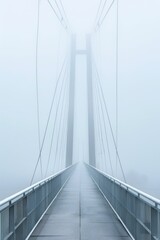 Fototapeta premium Bridge in Foggy Weather