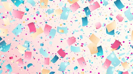 Confetti pattern in pastel colors 