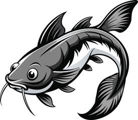 Vector Drawing of a Catfish