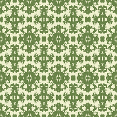 Blue and white watercolor ornament painted with watercolor on paper.