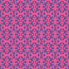 Blue and white watercolor ornament painted with watercolor on paper.