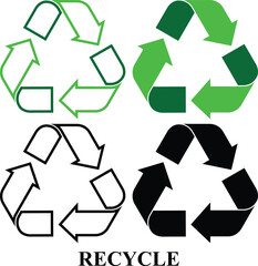 Obraz premium Recycle waste Ecology icon set. Environment, Eco friendly set of icon in fill and line style. Editable Colorful Nature icons set isolated on white background.