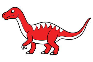 Fototapeta premium A good looking baby dinosaur silhouette art