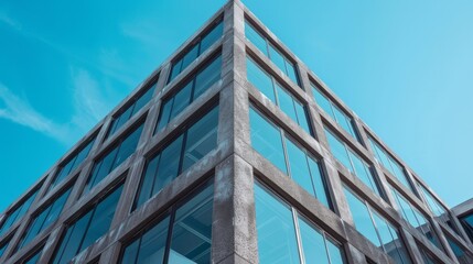 Fototapeta premium Modern Concrete Office Building Exterior