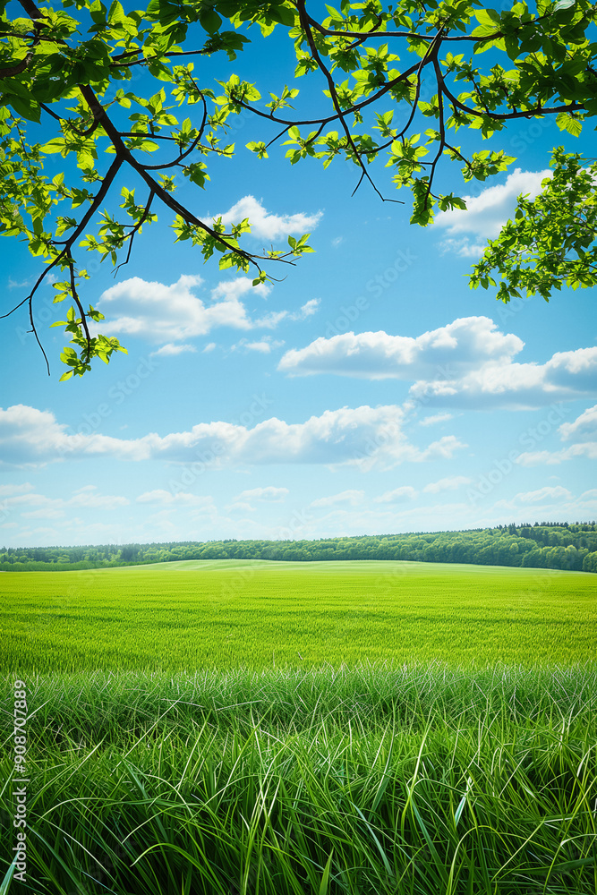 Poster nature background illustration