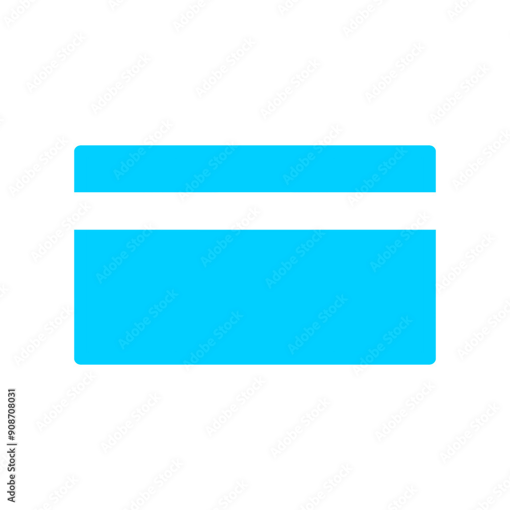 Poster credit card icon with simple and modern design for web