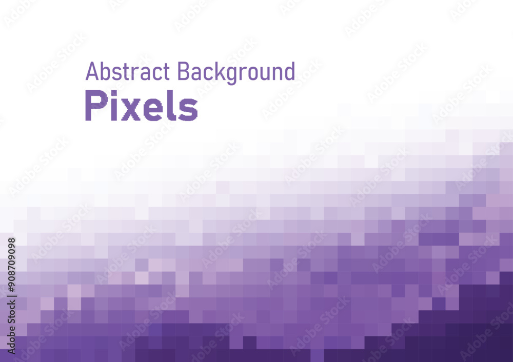 Poster abstract pixels background purple gradient colors geometric texture pattern vector illustration