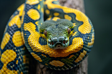 Fototapeta premium Ball Python close up (Python Regius)