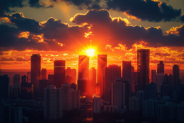 Fototapeta premium Phoenix sunset