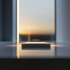 Beautiful Of 3d Realistic Of Empty podium mockup stage realistic for Product Showcase