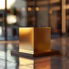 Beautiful Of 3d Realistic Of Empty podium mockup stage realistic for Product Showcase