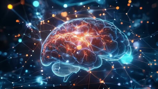 a brain and its neurons