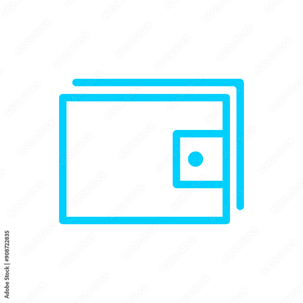 Poster digital wallet icon with simple and modern design for web