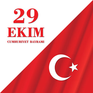 Vector 29ekim cumhuryet bayrami