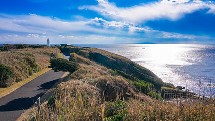 Naklejka premium 城ヶ島からの海景 城ヶ島公園（神奈川県三浦市）