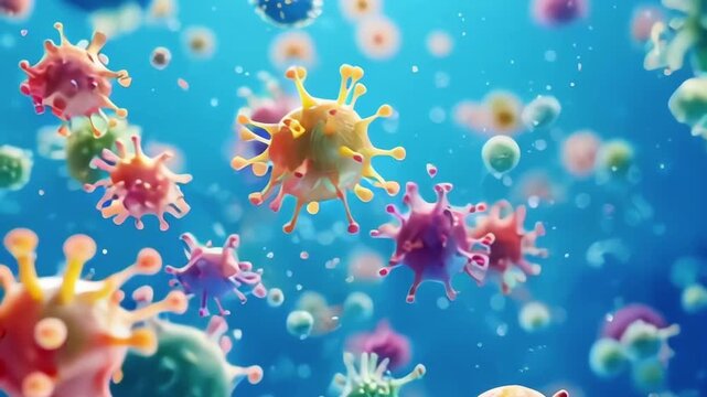 immune system at work during a viral attack, with engaging visuals ideal for health facilities or schools