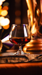 glass of cognac brandy