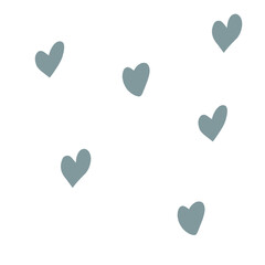 Blue heart icon vector. Flat love icon isolated on white. Heart vector for love logo, heart symbol, shape icon and Valentine's day. Cute heart icon for shape design, vector template