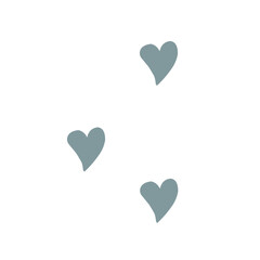 Blue heart icon vector. Flat love icon isolated on white. Heart vector for love logo, heart symbol, shape icon and Valentine's day. Cute heart icon for shape design, vector template