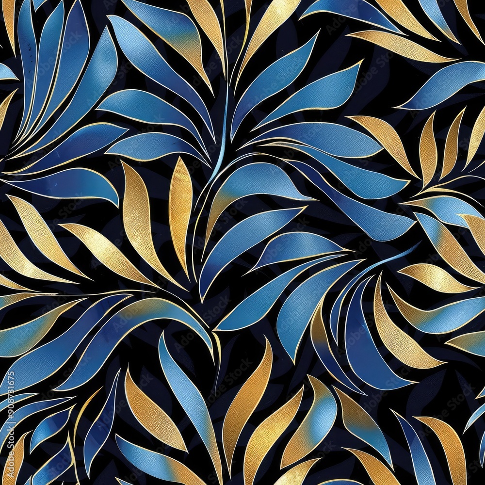 Poster sophiscated upscale fabric pattern print