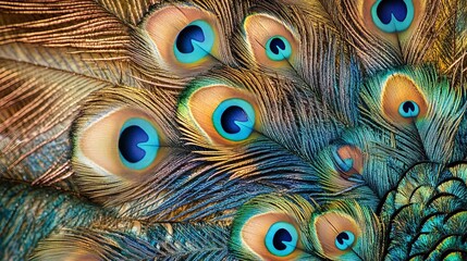 Bold feather-like patterns add texture and life to a scene, like a peacock's beautiful tail.