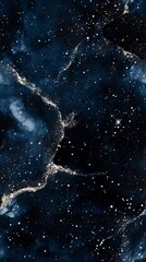 Fototapeta premium Seamless marble texture, dark deepness and gold touches, background and wallpaper 9:16 format