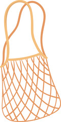 Mesh bag icon. Natural grocery organic shopper
