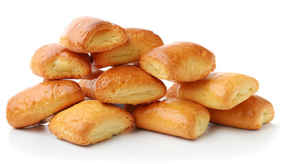 delicious tasty rolls isolated on white