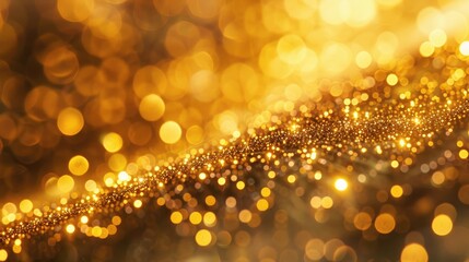 Luxurious abstract background with golden sparkles bokeh effect